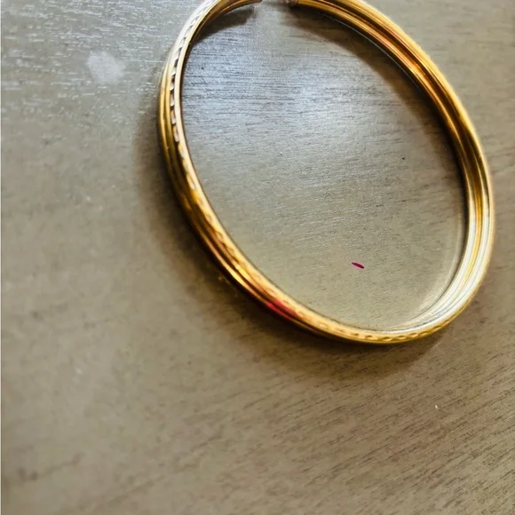 Elegant Large Gold Hoop Earrings (2 inches across) - Picture 5 of 6
